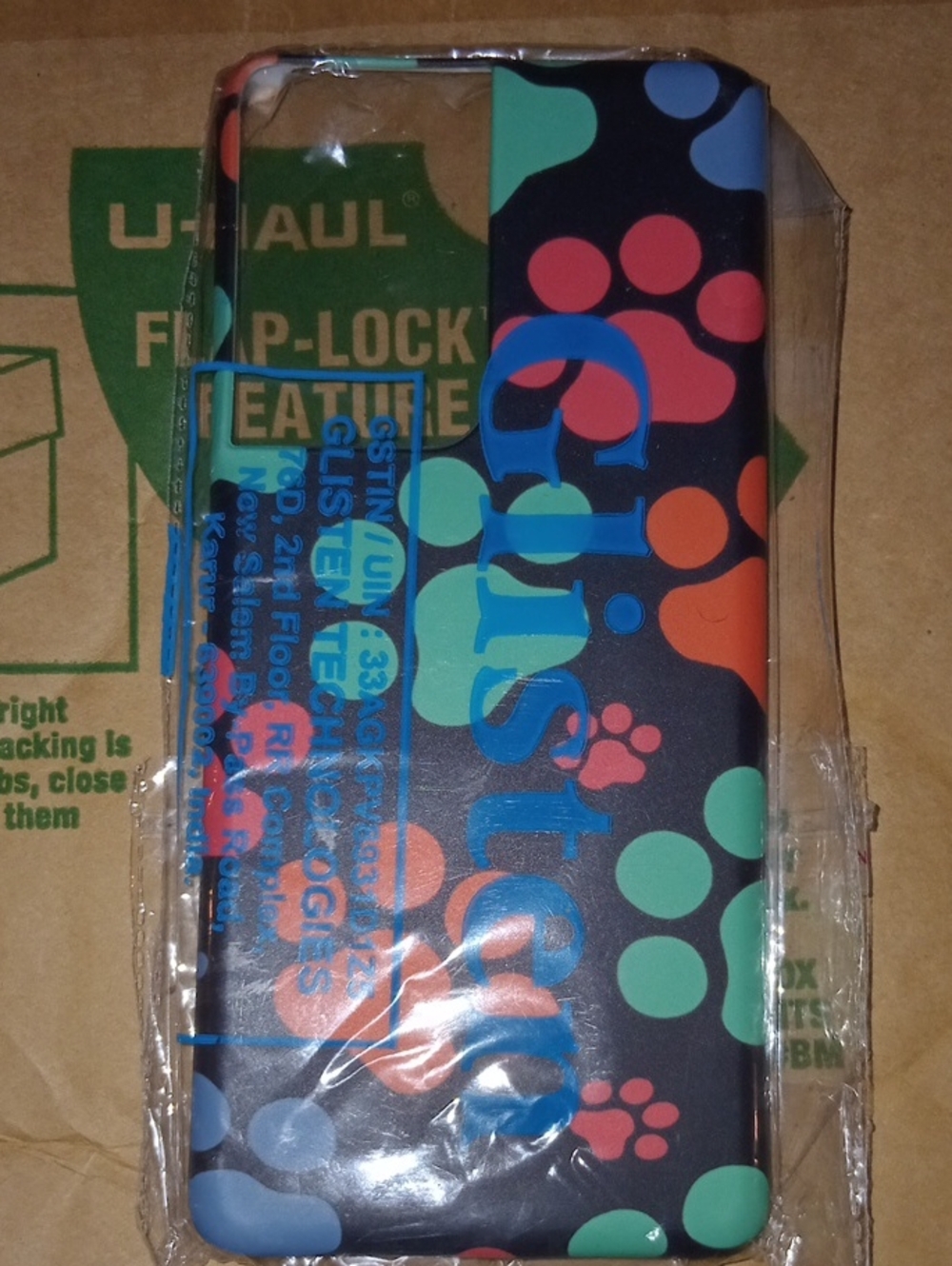 Samsung Galaxy S21 Multicolor Paw Print Protective Phone Case